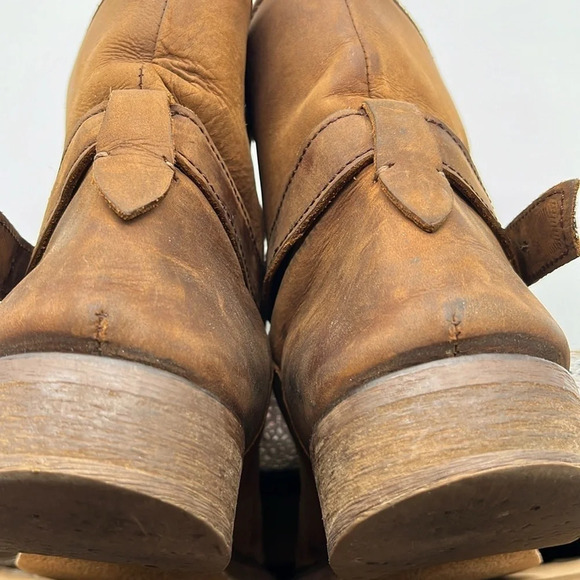 Madewell The Lowrider Biker Boot Weathered Leather in Apple Butter - Size 7 - Picture 8 of 10